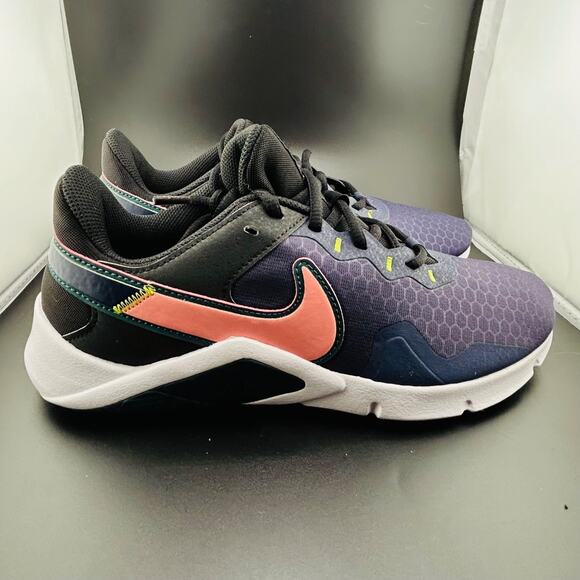 Nike Legend Essential 2 Women’s Training Shoes Blackened Blue Sunset Pulse Sz 10 - Picture 4 of 8